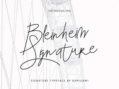 Bleinheim Signature Font