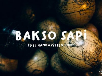 Typeface Bakso Sapi
