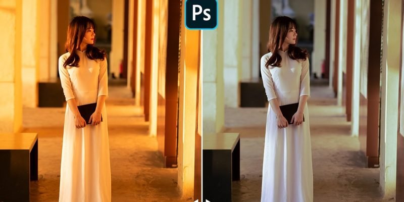 Xử lý ảnh ám vàng bằng photoshop