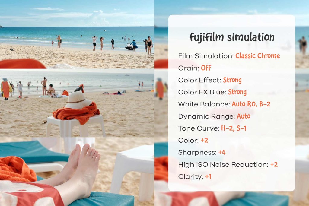 beach fujifilm recipes